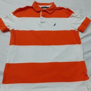 Nautica Polo Shirt Short Sleeve Colorblock Medium